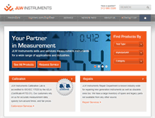 Tablet Screenshot of jlwinstruments.com